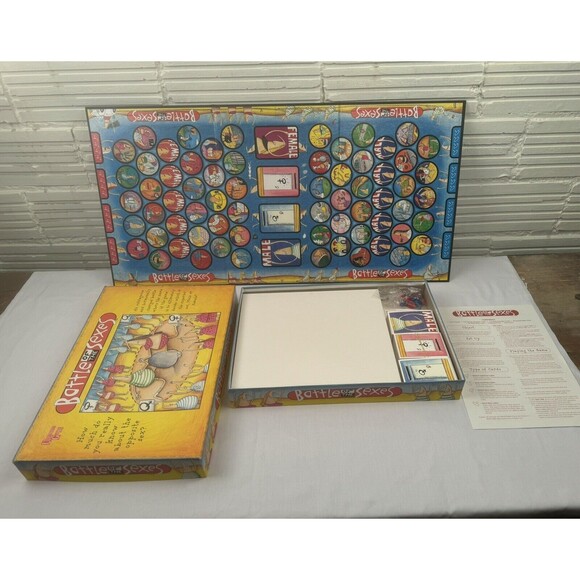 Battle of the Sexes Board Game 1997 University Games Vintage 1ST Edition - Picture 4 of 7